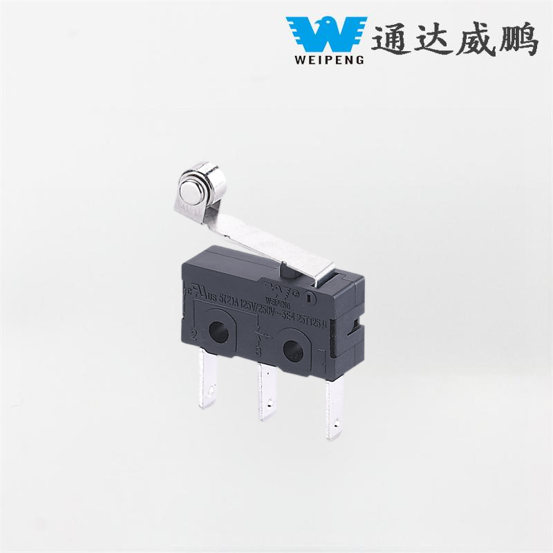 5A 125V/250V میکرو سوئیچ 3 پین مقاوم در برابر درجه حرارت بالا با غلتک برای تجهیزات صنعتی