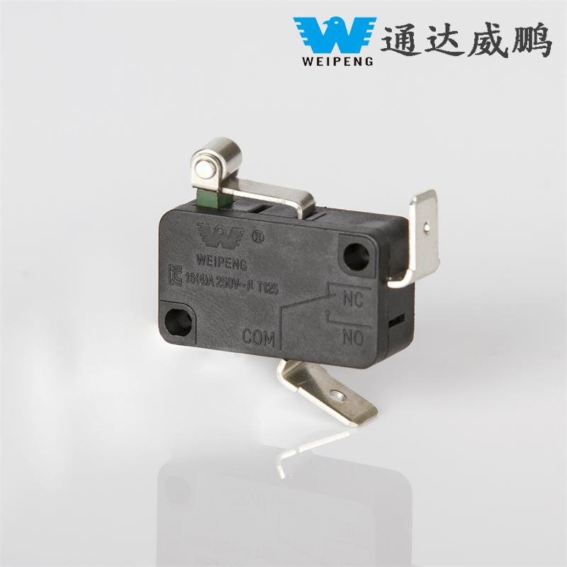 فروش مستقیم کارخانه 16A میکرو سوئیچ کوتاه اهرمی غلتکی میکرو سوئیچ مسافرتی