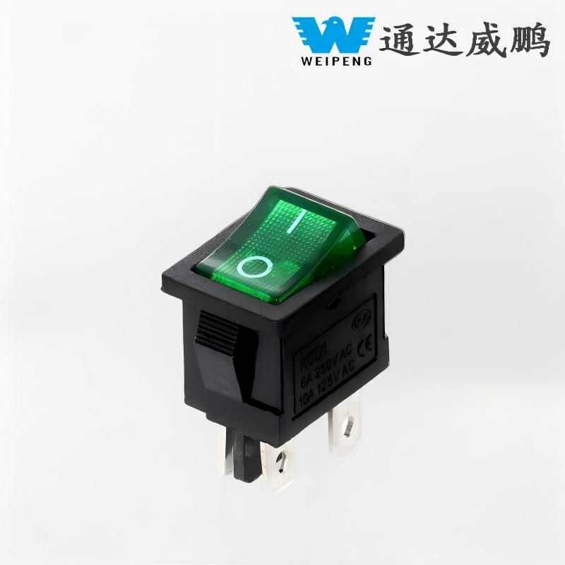 Kcd1-104 سوئیچ قایق شکل چهار پین سوئیچ راکر دو حالته