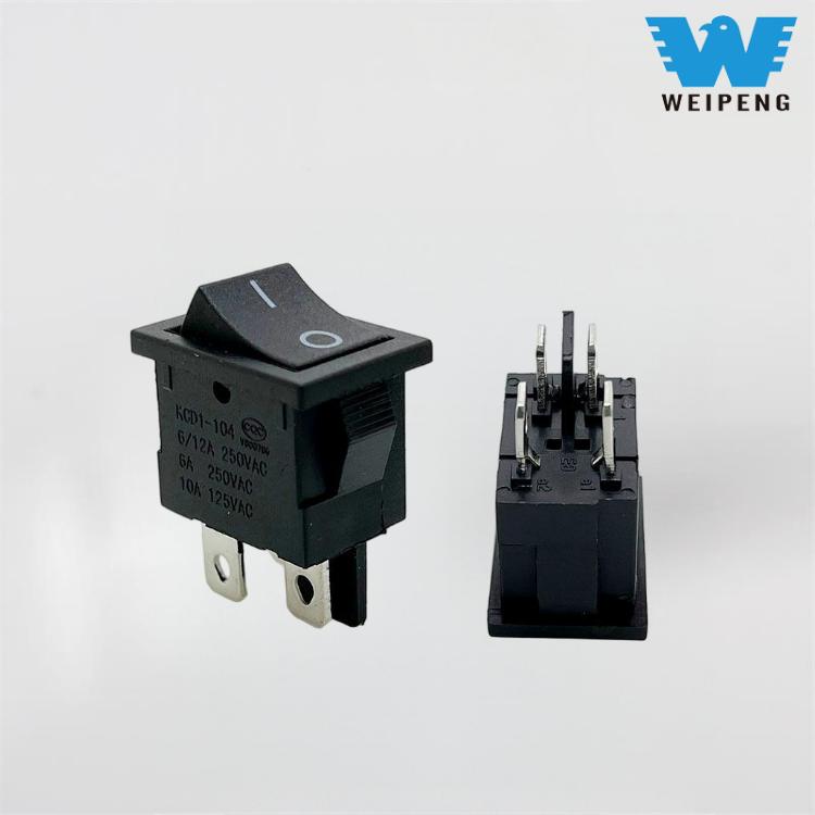 سوئیچ نوع قایق Kcd1 سوئیچ راکر 4 پین 2 موقعیت