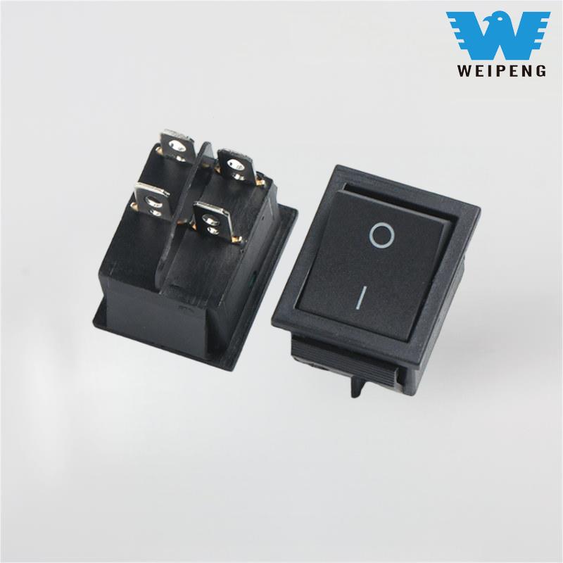 Kcd4 نوع قایق راکر سوئیچ 2 موقعیت چهار ترمینال